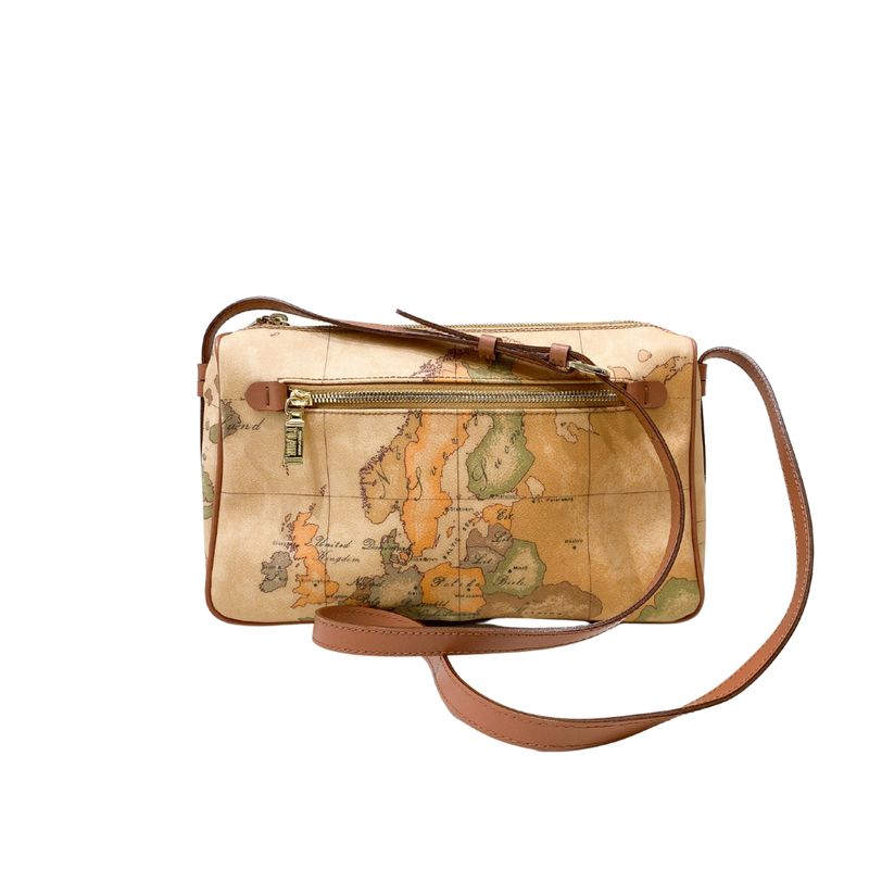 ALVIERO MARTINI - (borsa di seconda mano) Geo Classic tracolla media con zip - Natural C D026 6000 0010