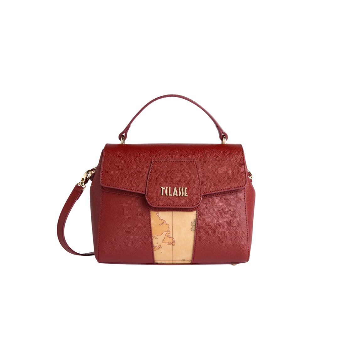 ALVIERO MARTINI - Windy City borsa a mano con patta - Rosso Acero