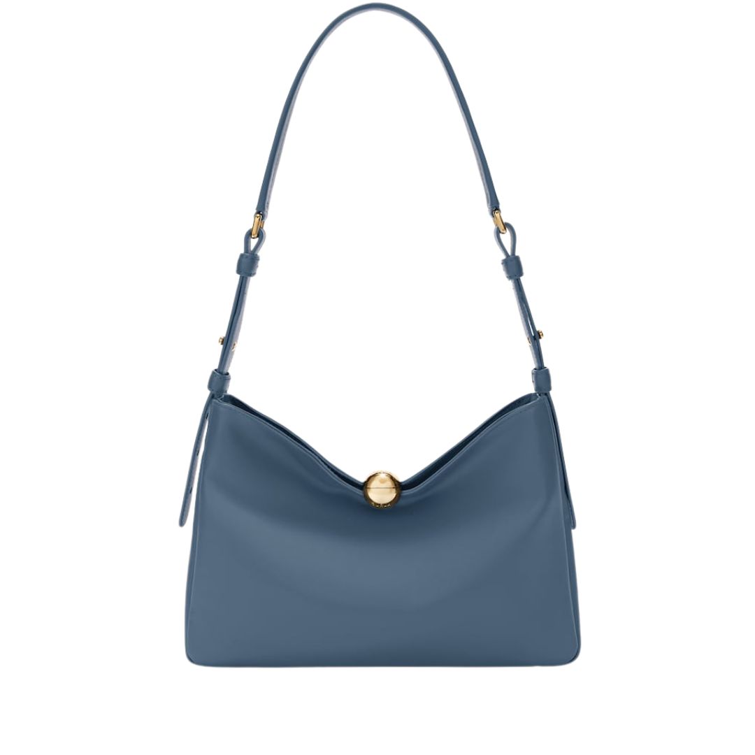 FURLA - Sfera Soft a spalla L - Grigio Blu