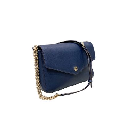 MICHAEL KORS - (borsa di seconda mano) Borsa a tracolla saffiano - Blu Navy