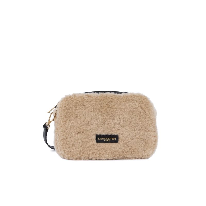 LANCASTER - Camera Bag tracolla - Beige Noir LANCASTER - Camera Bag tracolla - Beige Noir