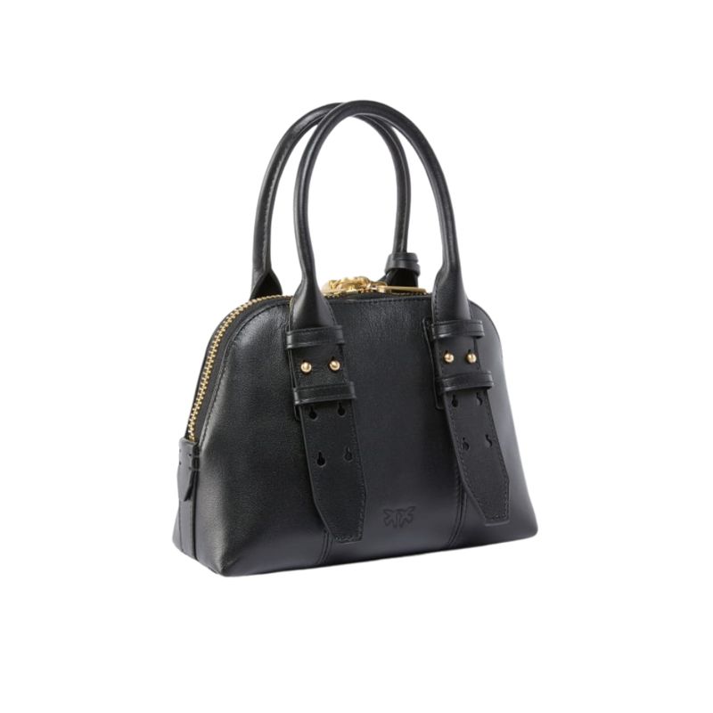 PINKO - Borsa bowling a mano Mini Escape Bag in pelle - Nero