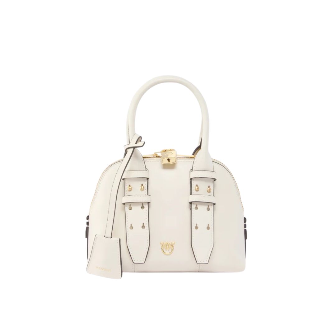PINKO - Borsa bowling a mano Mini Escape Bag in pelle - Bianco PINKO - Borsa bowling a mano Mini Escape Bag in pelle - Bianco