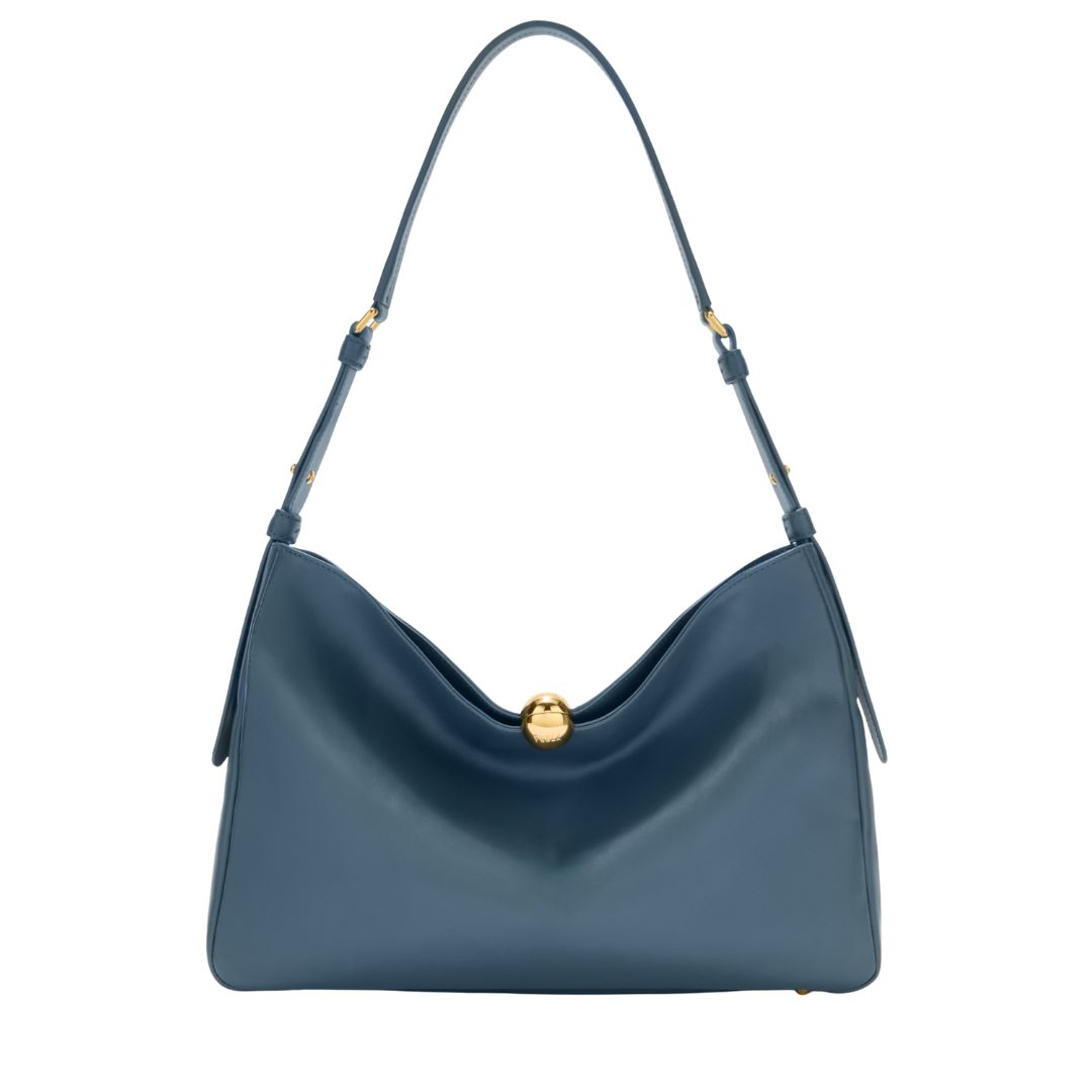 FURLA - Sfera Soft a spalla L - Grigio Blu FURLA - Sfera Soft a spalla L - Grigio Blu
