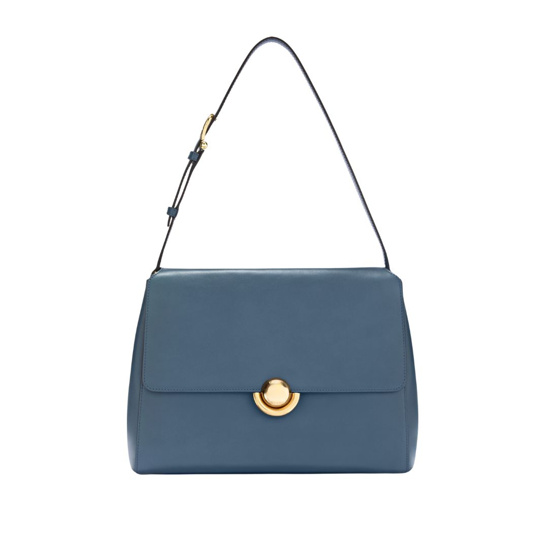 Furla Domus Borsa A Spalla M - Grigio Blu