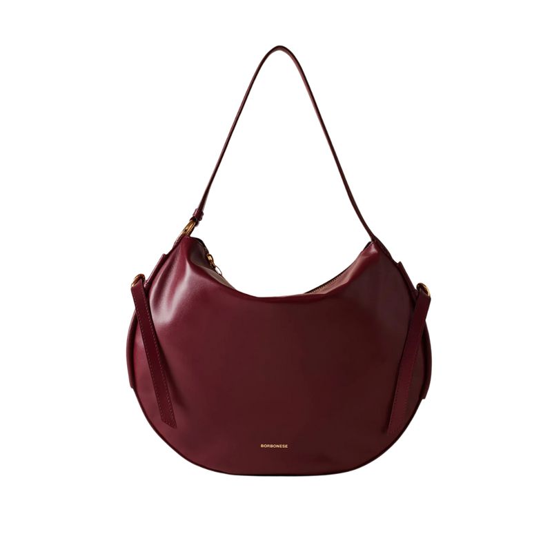 BORBONESE - BRIDLE BORSA HOBO MEDIUM - Merlot BORBONESE - BRIDLE BORSA HOBO MEDIUM - Merlot