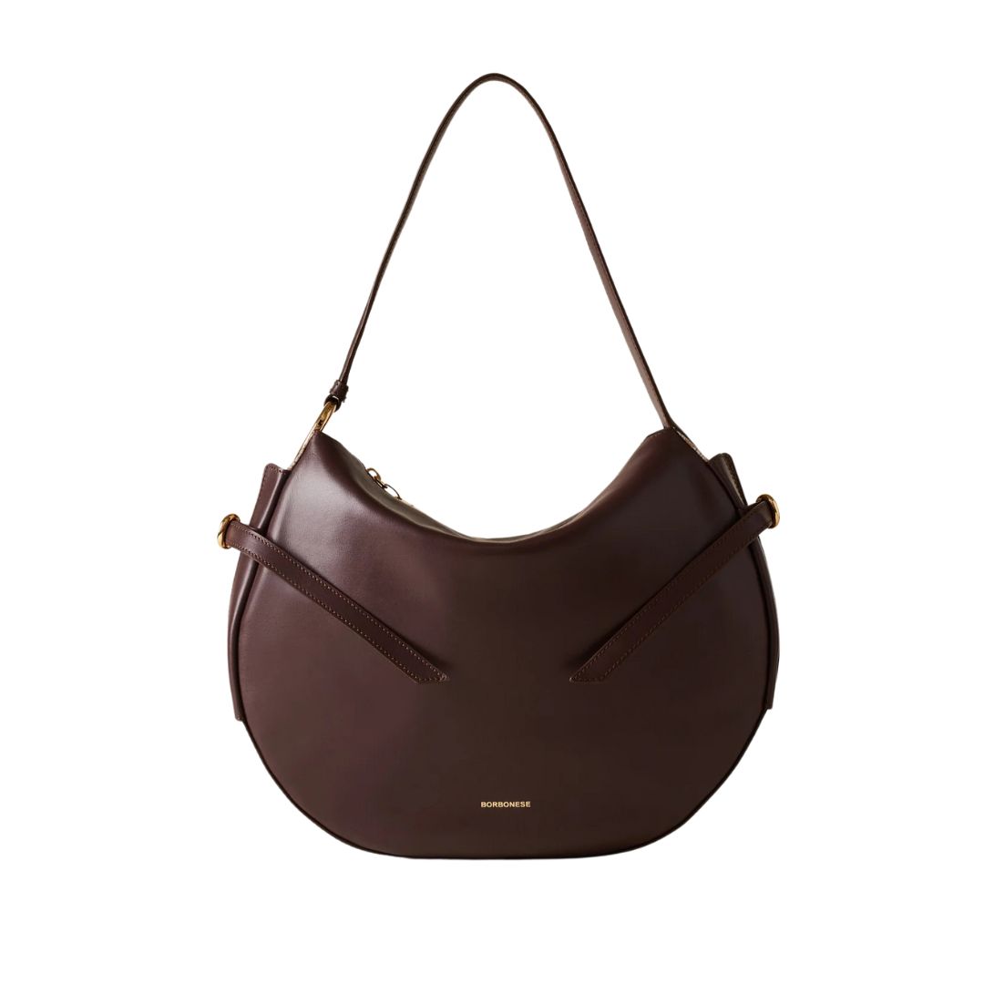 BORBONESE - BRIDLE BORSA HOBO MEDIUM - CASTANO/MUSHROOM BORBONESE - BRIDLE BORSA HOBO MEDIUM - CASTANO/MUSHROOM