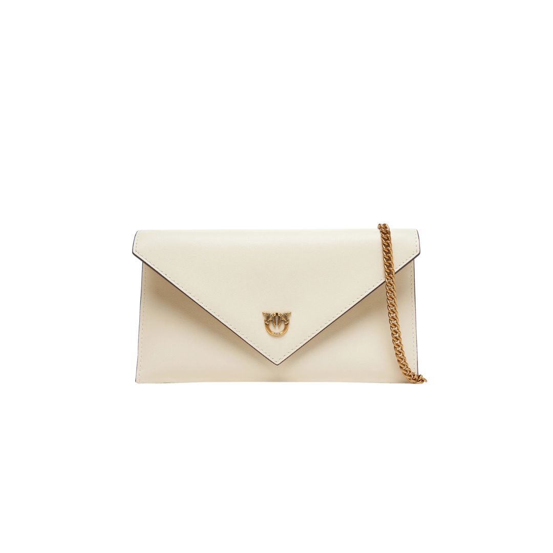 PINKO - Borsetta Flat Purse Mini - Bianco