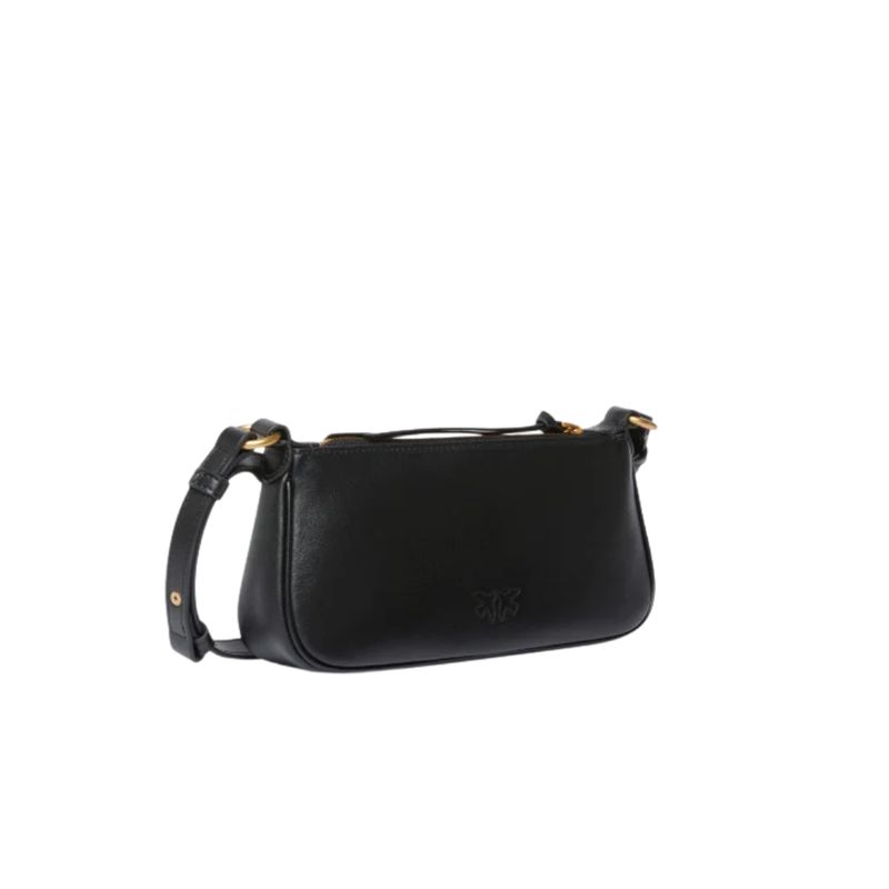 PINKO - Borsa a tracolla Mini Half Moon Baguette - Nero