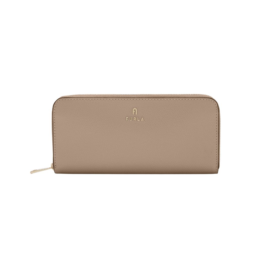 FURLA - Camelia Portafoglio Zip Around L - Stucco gray+ballerina