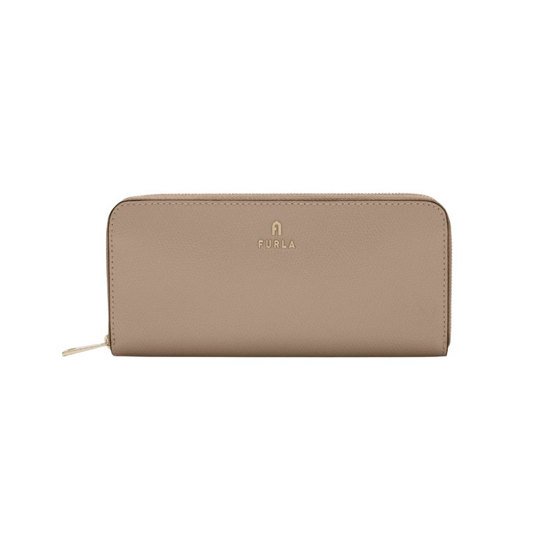FURLA - Camelia Portafoglio Zip Around L - Stucco gray+ballerina