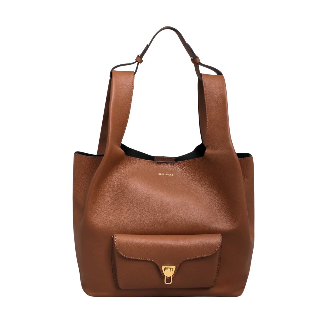 COCCINELLE - Beat a spalla grande - Cognac​