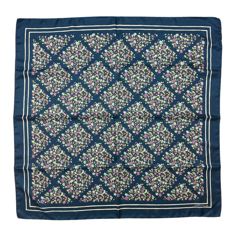 COCCINELLE - Foulard Sakura Flowers 90x90 - Multi Deep Blue