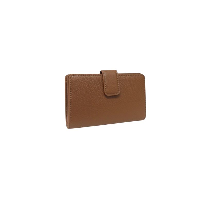 COCCINELLE - Metallic Soft Portafoglio Medio - Cognac