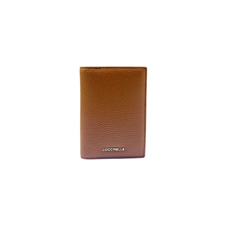 COCCINELLE - Metallic Soft Portapassaporto - Cognac