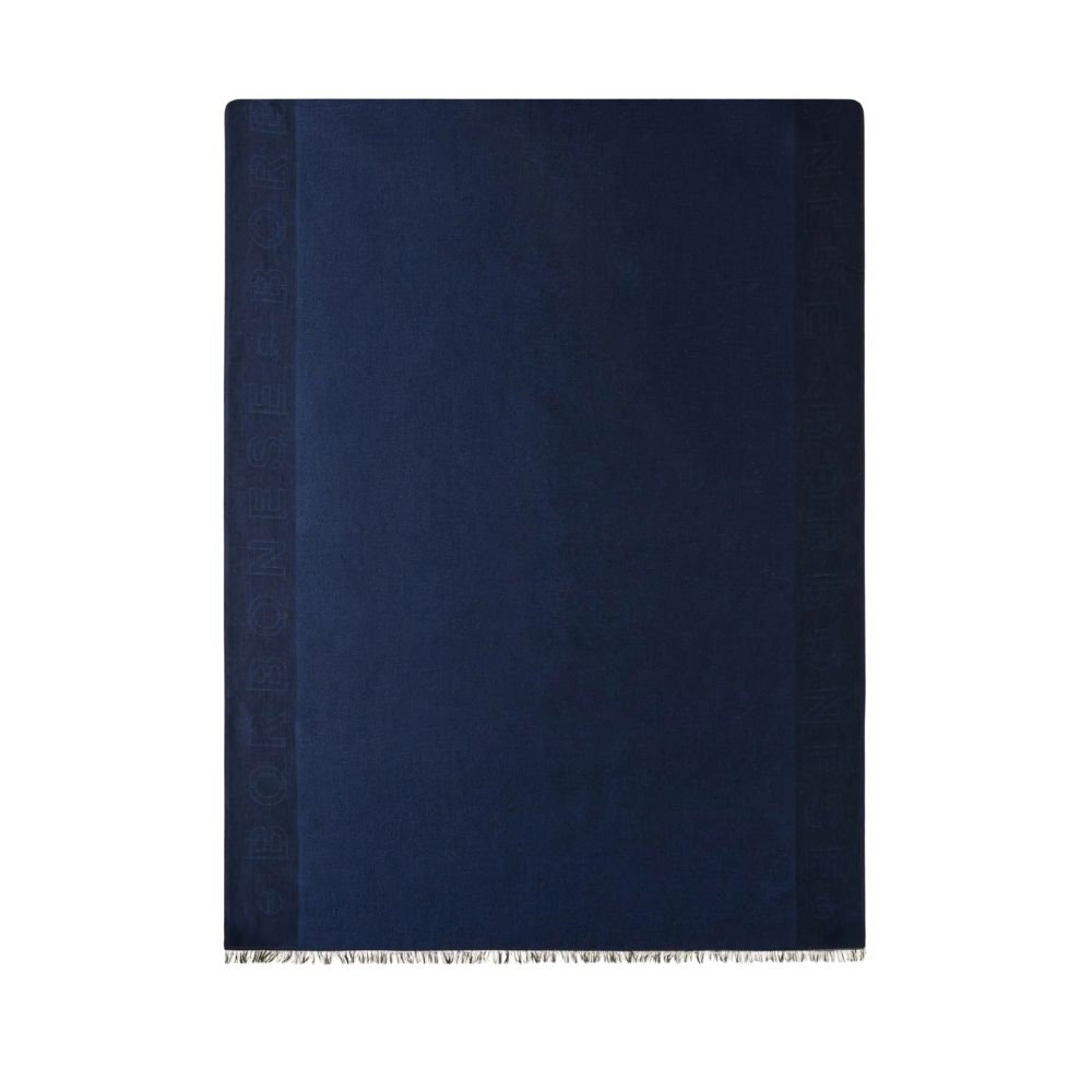BORBONESE - Stola in misto modal 80x180 - Blue