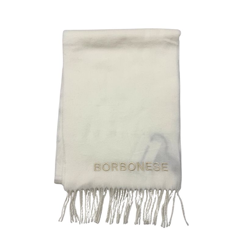 BORBONESE - Sciarpa Ricamo - Cream BORBONESE - Sciarpa Ricamo - Cream