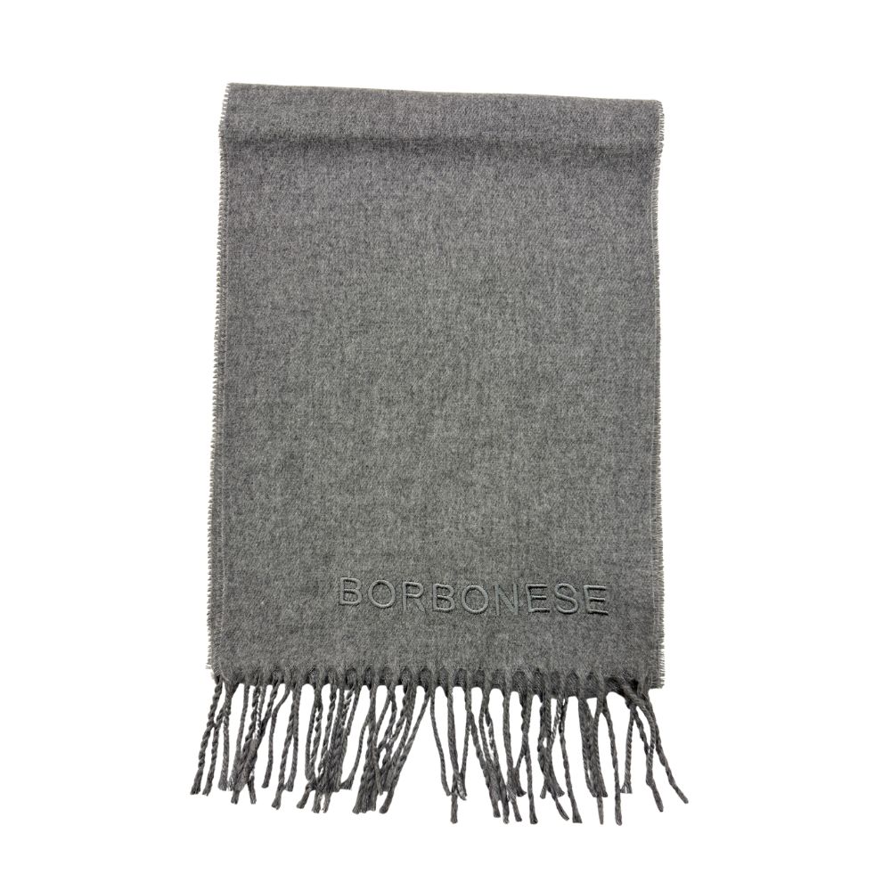 BORBONESE - Sciarpa Ricamo - Light Grey BORBONESE - Sciarpa Ricamo - Light Grey