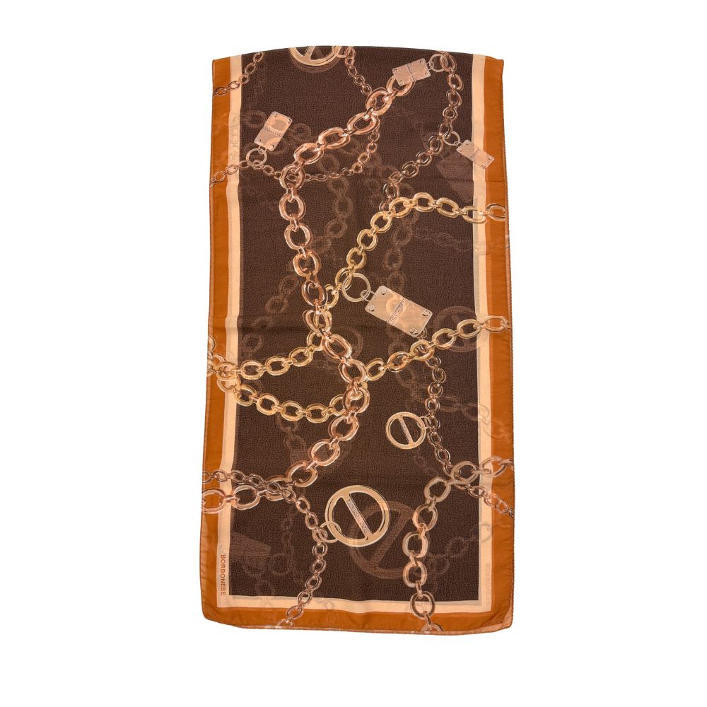 BORBONESE - Sciarpa Catene 40x170 - Noisette BORBONESE - Sciarpa Catene 40x170 - Noisette