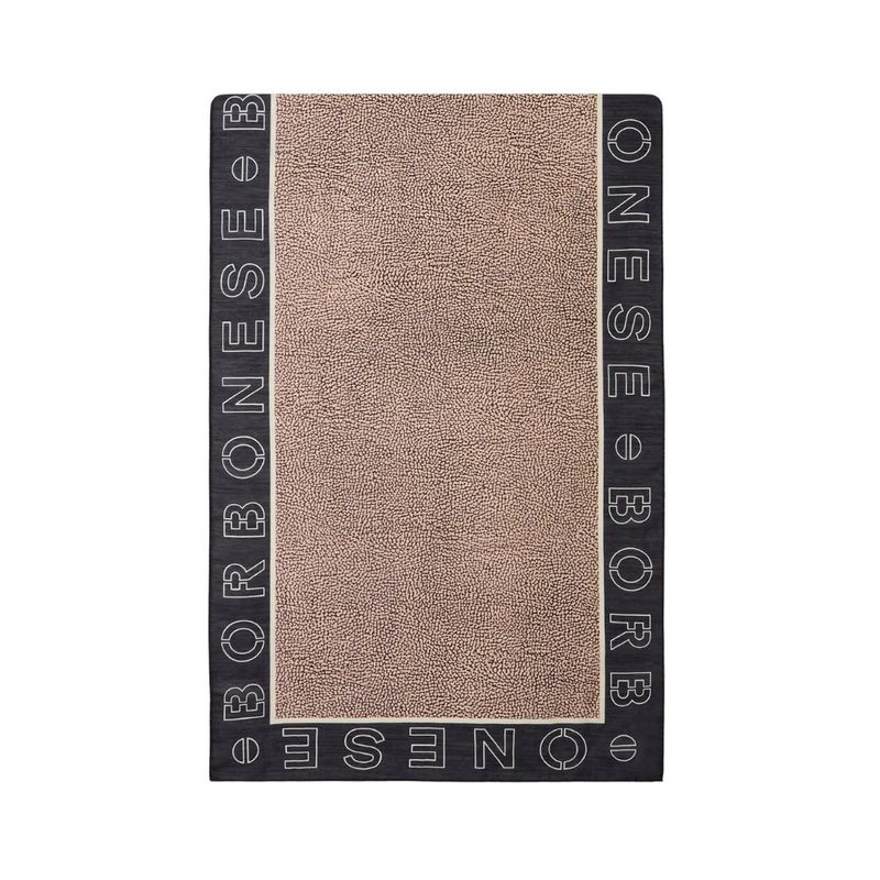 BORBONESE - Sciarpa Foulard Op Logo Outline 40x170 - KleinBlu/OpNatural BORBONESE - Sciarpa Foulard Op Logo Outline 40x170 - KleinBlu/OpNatural