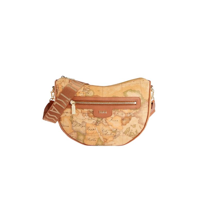 ALVIERO MARTINI - Geo Classic tracollina a mezzaluna - Natural