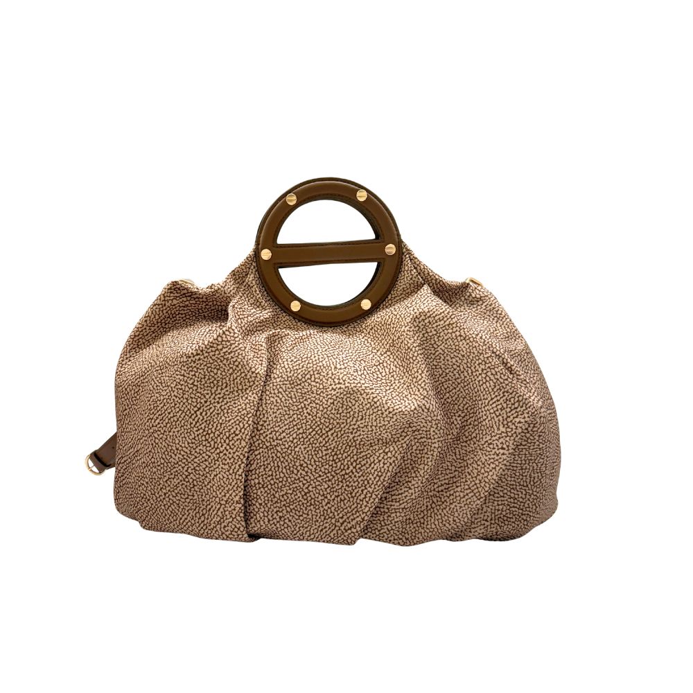 BORBONESE - Borsa a mano M c/t - Beige/Brown