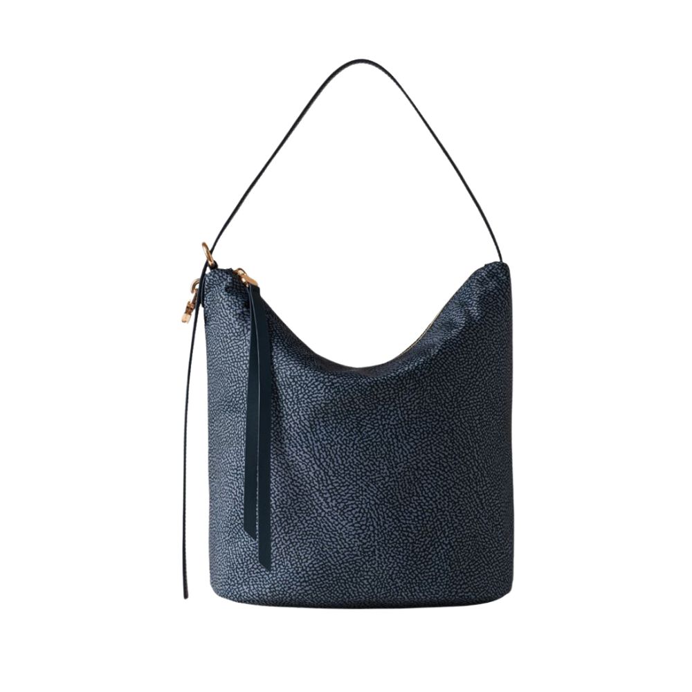 BORBONESE - Borsa Secchiello M - Blue Lapis