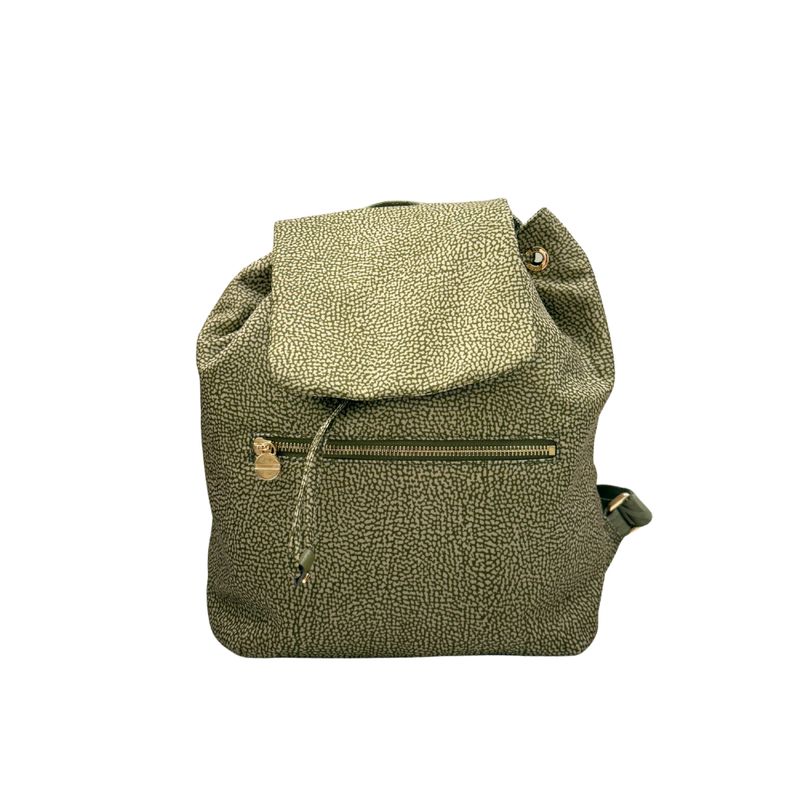 BORBONESE - Zaino Medium Nylon Riciclato OP - Olive