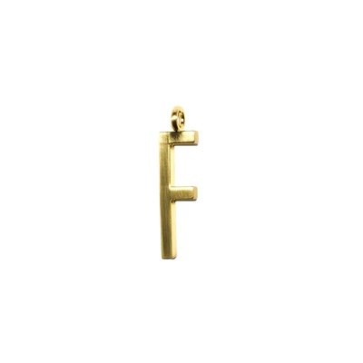 GUM - Charms Pendente Lettera "F" - Gold GUM - Charms Pendente Lettera "F" - Gold