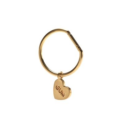 GUM - Portachiavi Charm Pendente cuore - Oro