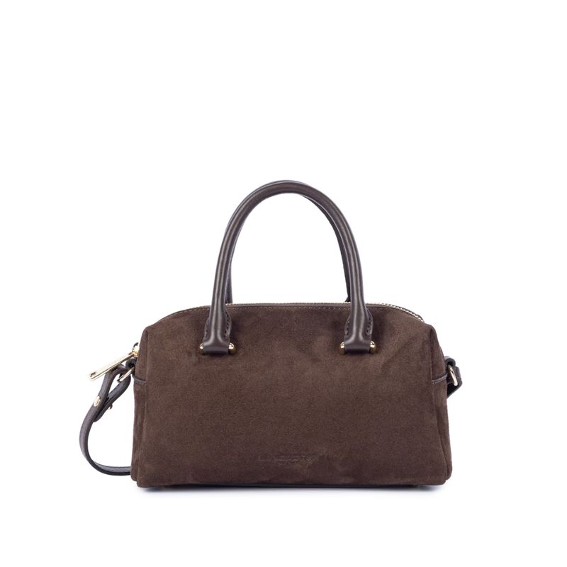 LANCASTER - Borsa suede cube- Marron LANCASTER - Borsa suede cube- Marron