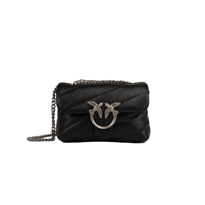 PINKO - Love Baby Puff Classic - Black/Argento