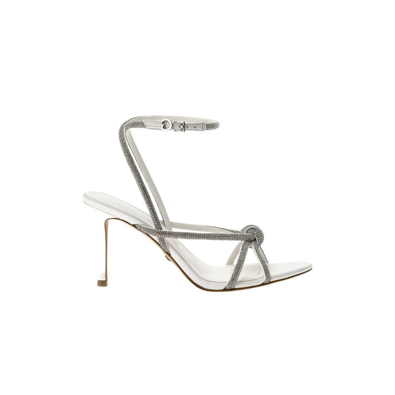 GUESS - Merlot misto pelle strass - Bianco