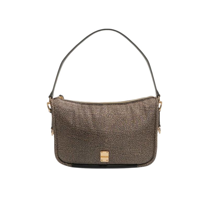 BORBONESE - Borsa a spalla Cahier - Op Natural/Black BORBONESE - Borsa a spalla Cahier - Op Natural/Black