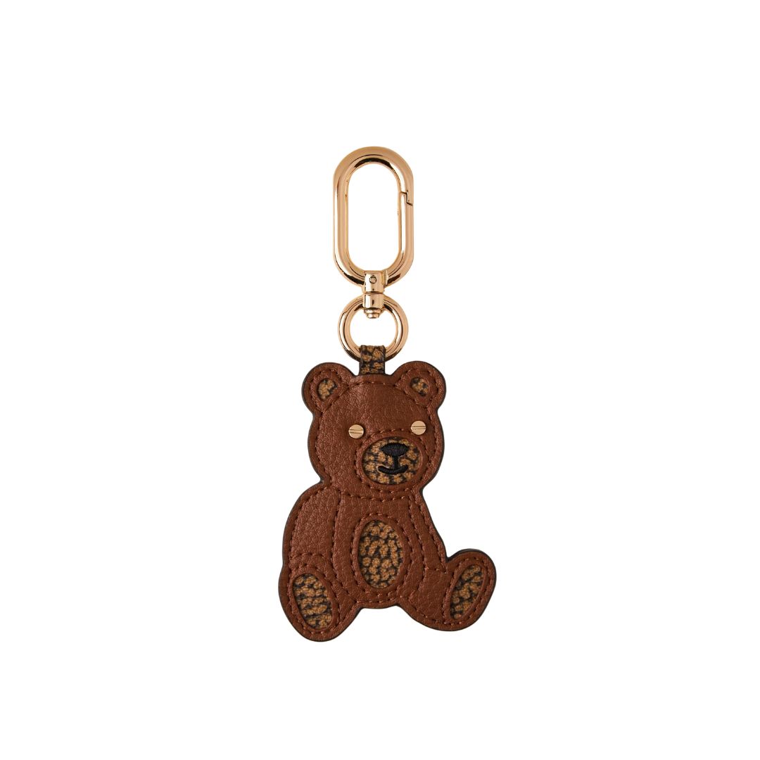 BORBONESE - Portachiavi Orso pelle - Op Natural/Cuoio BORBONESE - Portachiavi Orso pelle - Op Natural/Cuoio