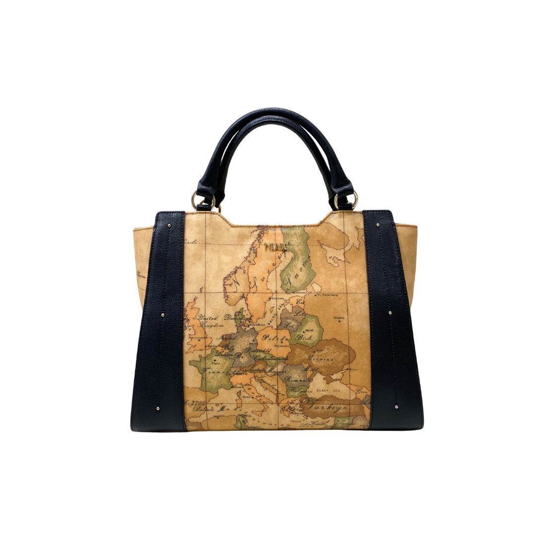 ALVIERO MARTINI - (borsa di seconda mano) Moonrise mano + spalla - Nero + Geo ALVIERO MARTINI - (borsa di seconda mano) Moonrise mano + spalla - Nero + Geo