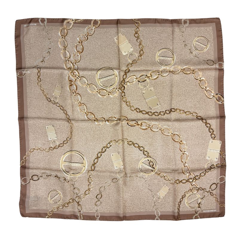 BORBONESE - Foulard Catene 90x90 - Mauve