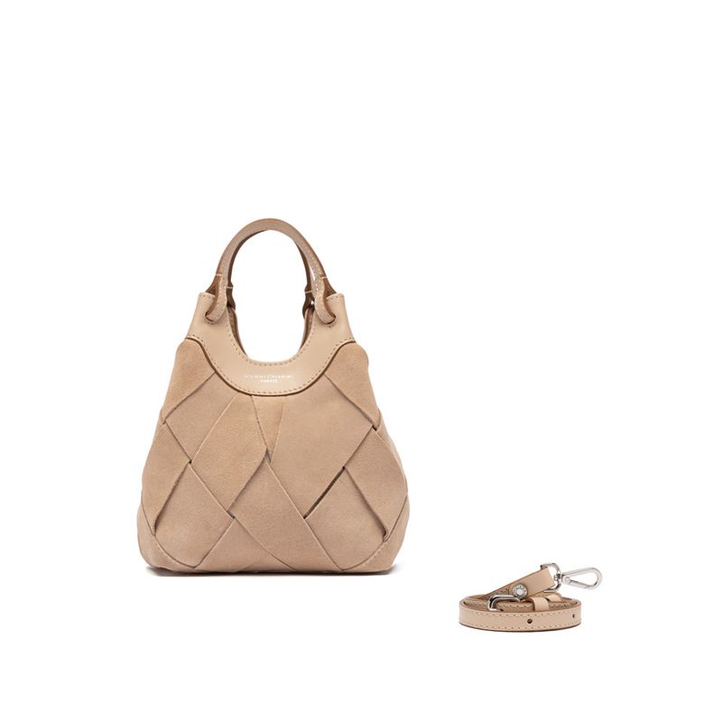 GIANNI CHIARINI - Dua Hobo Piccola intrecciata - Nude GIANNI CHIARINI - Dua Hobo Piccola intrecciata - Nude