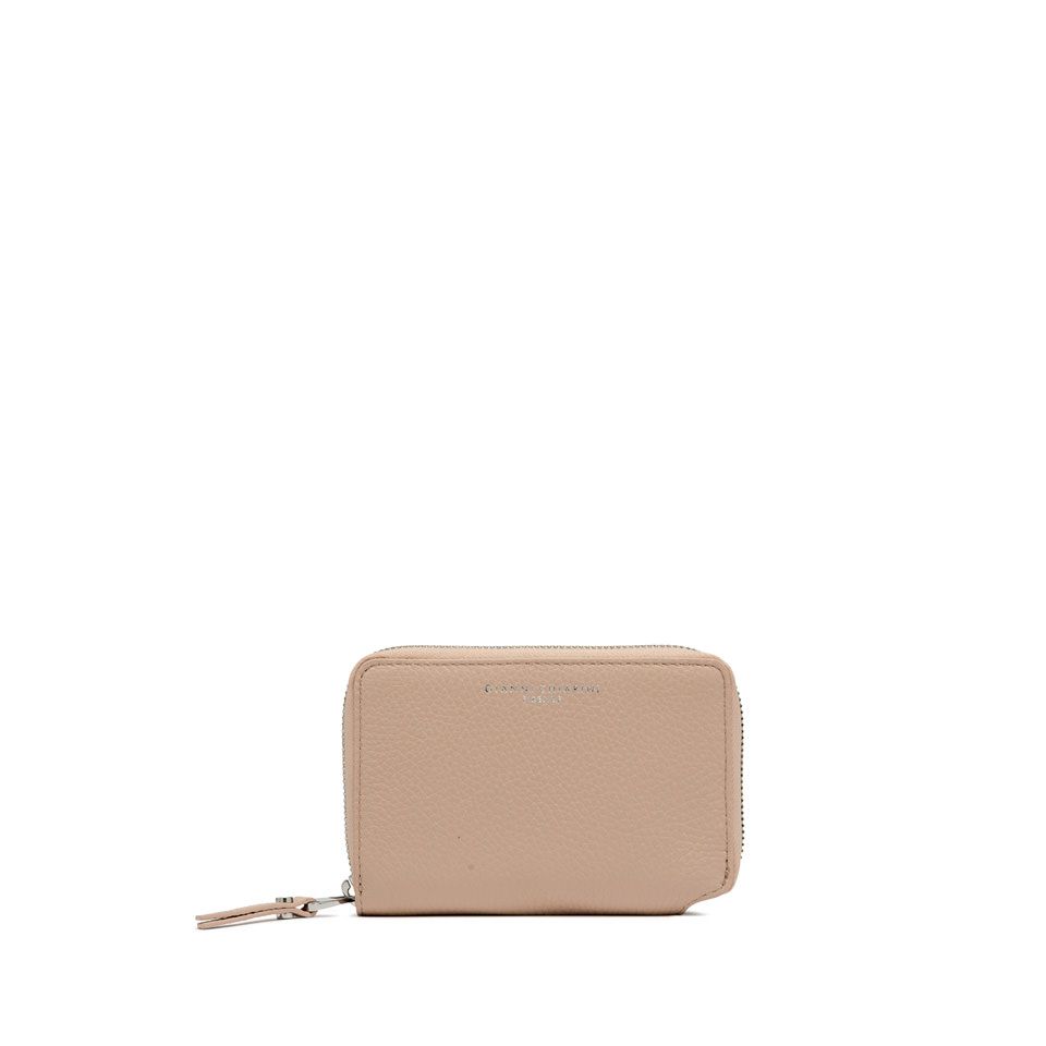 GIANNI CHIARINI - Portacarte con zip medio  - Pink Salt