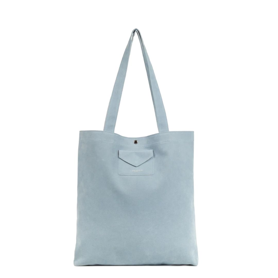 LANCASTER - Shopping grande suede look - Blu Fumè