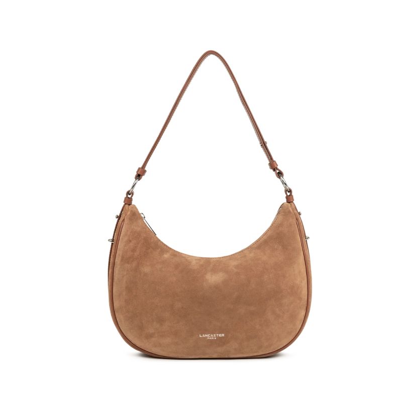 LANCASTER - Grand sac besace camoscio - Camel