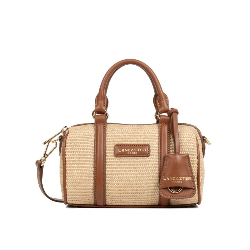 LANCASTER - Mini Osier Sac polochon - Cognac LANCASTER - Mini Osier Sac polochon - Cognac