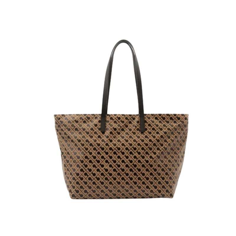 GHERARDINI - Shopper grande in Softy - Toffee