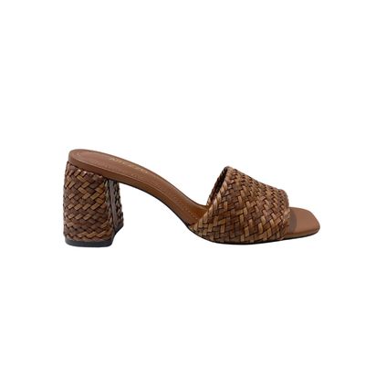 AREZZO - Sandalo pelle intrecciata - Warm caramel