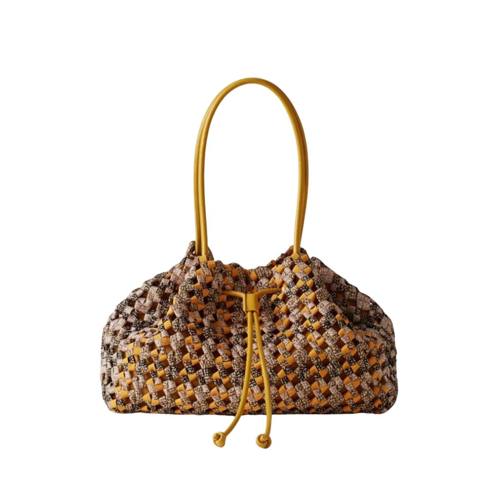 BORBONESE - La Nido Borsa Shopping Medium - Multicolore Op/Saffron