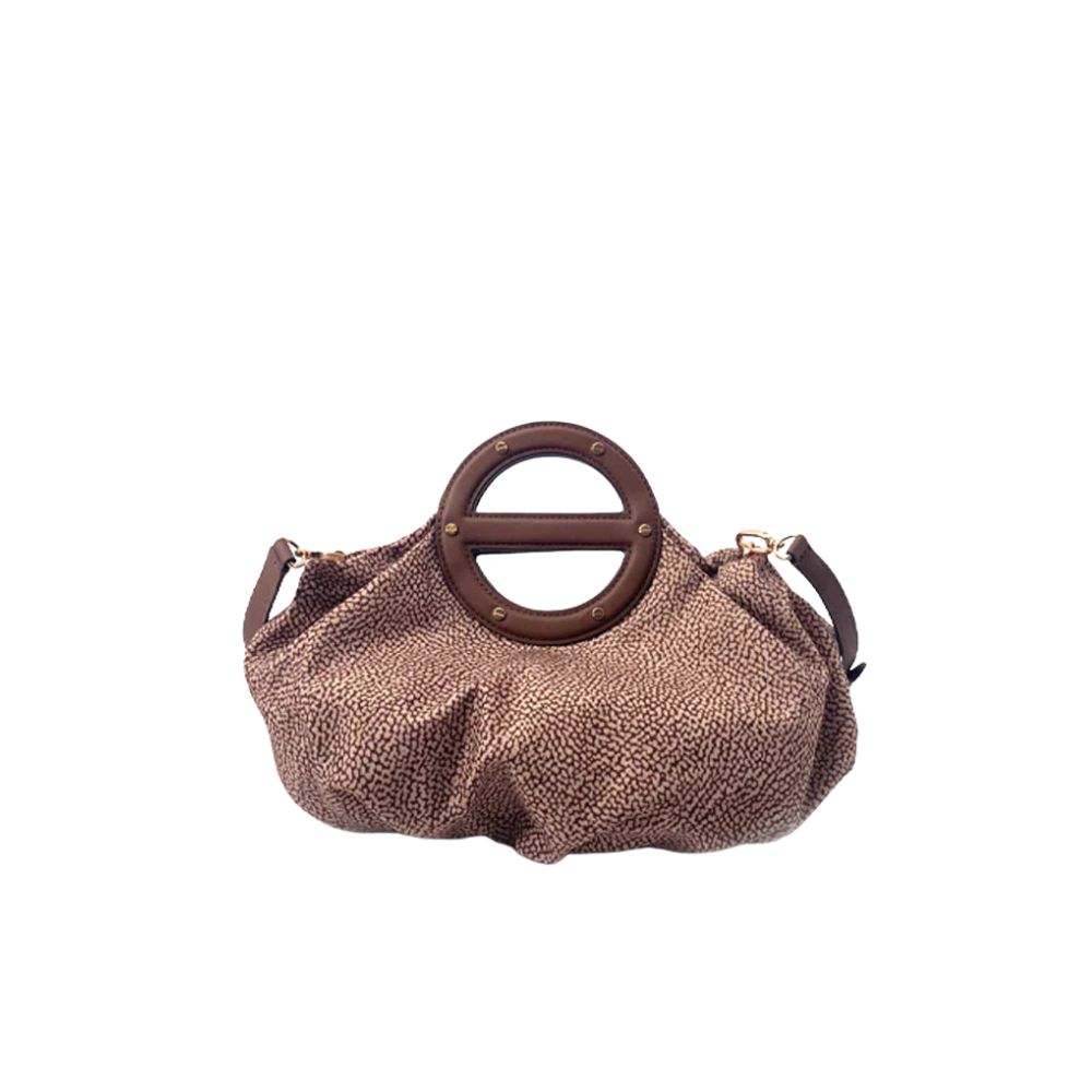 BORBONESE - Vis a Vis Borsa a mano S c/t - Beige/Marrone