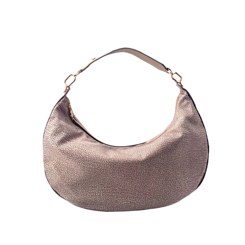 BORBONESE - Frame Borsa Hobo M - Sabbia