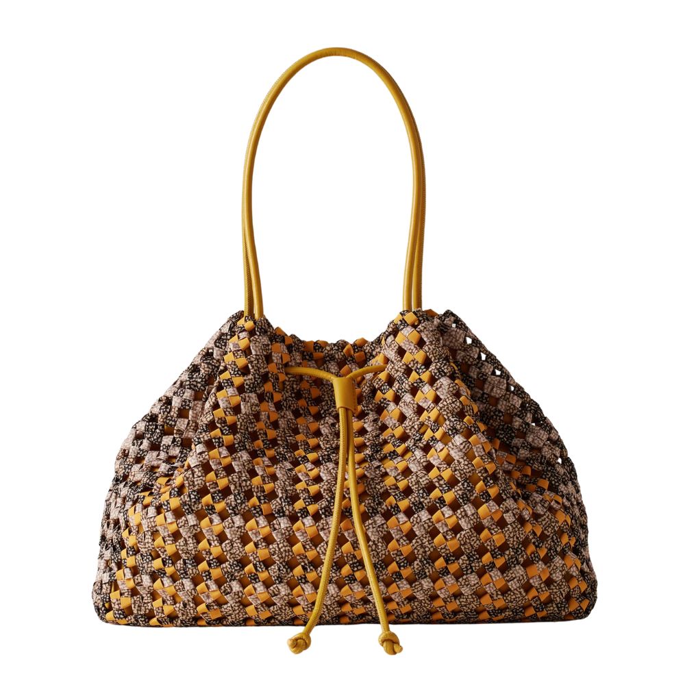 BORBONESE - La Nido Shopping Large - Multicolour Op/Saffron