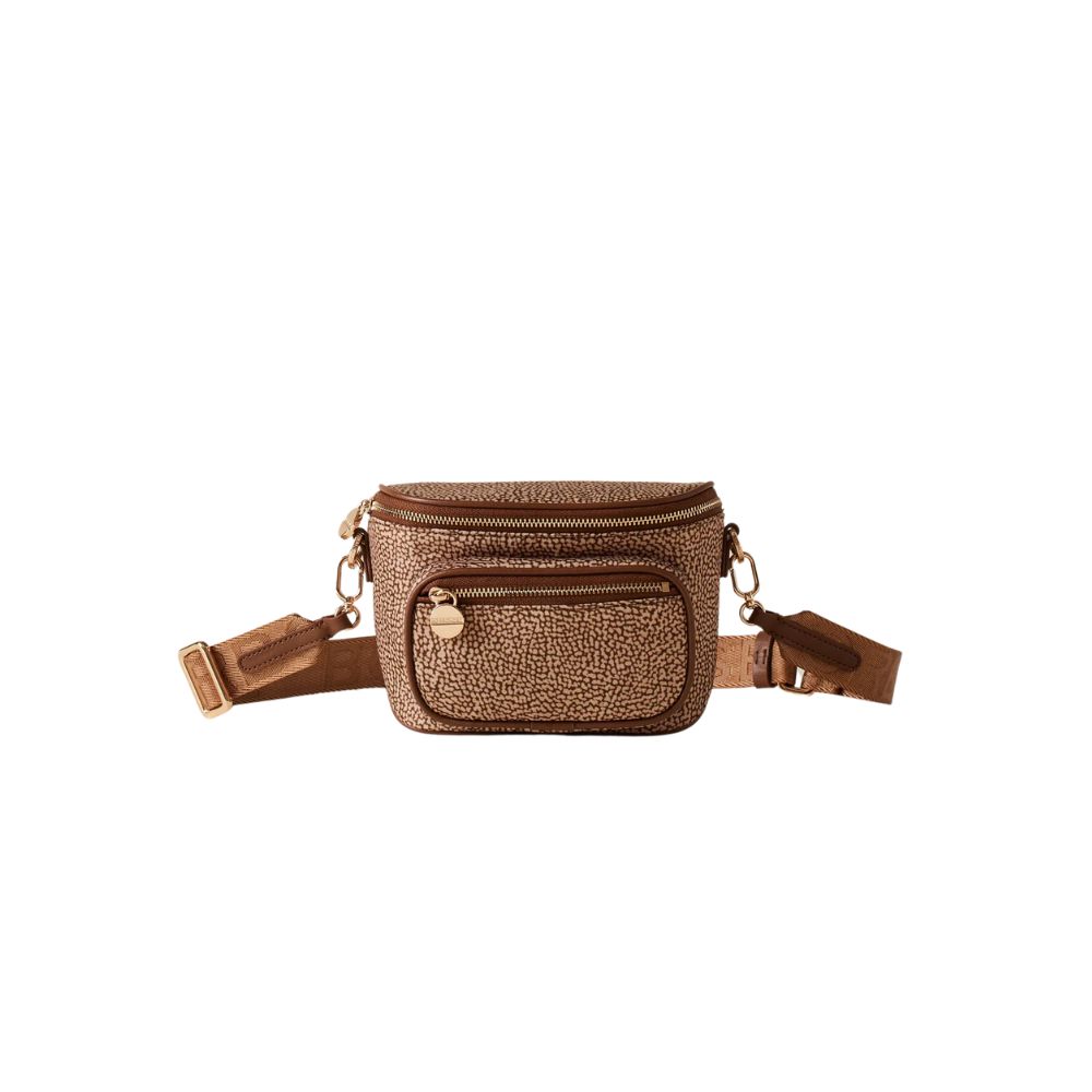 BORBONESE - Marsupio Mini - Beige/Brown