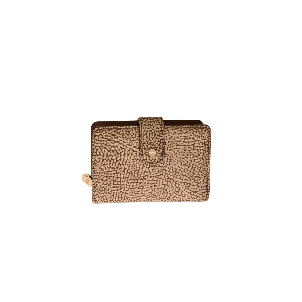 BORBONESE - Classica Portafoglio Small - Beige/Marrone